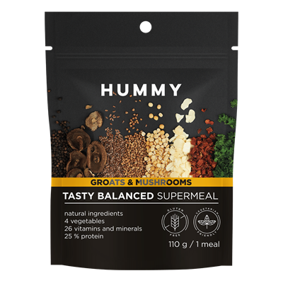 HUMMY Tasty Balanced Supermeal Groats & Mushrooms